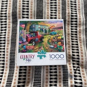 Country Life Puzzle 1000 Piece Quilt Farm